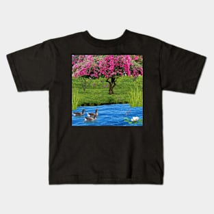 Peaceful Pond Kids T-Shirt